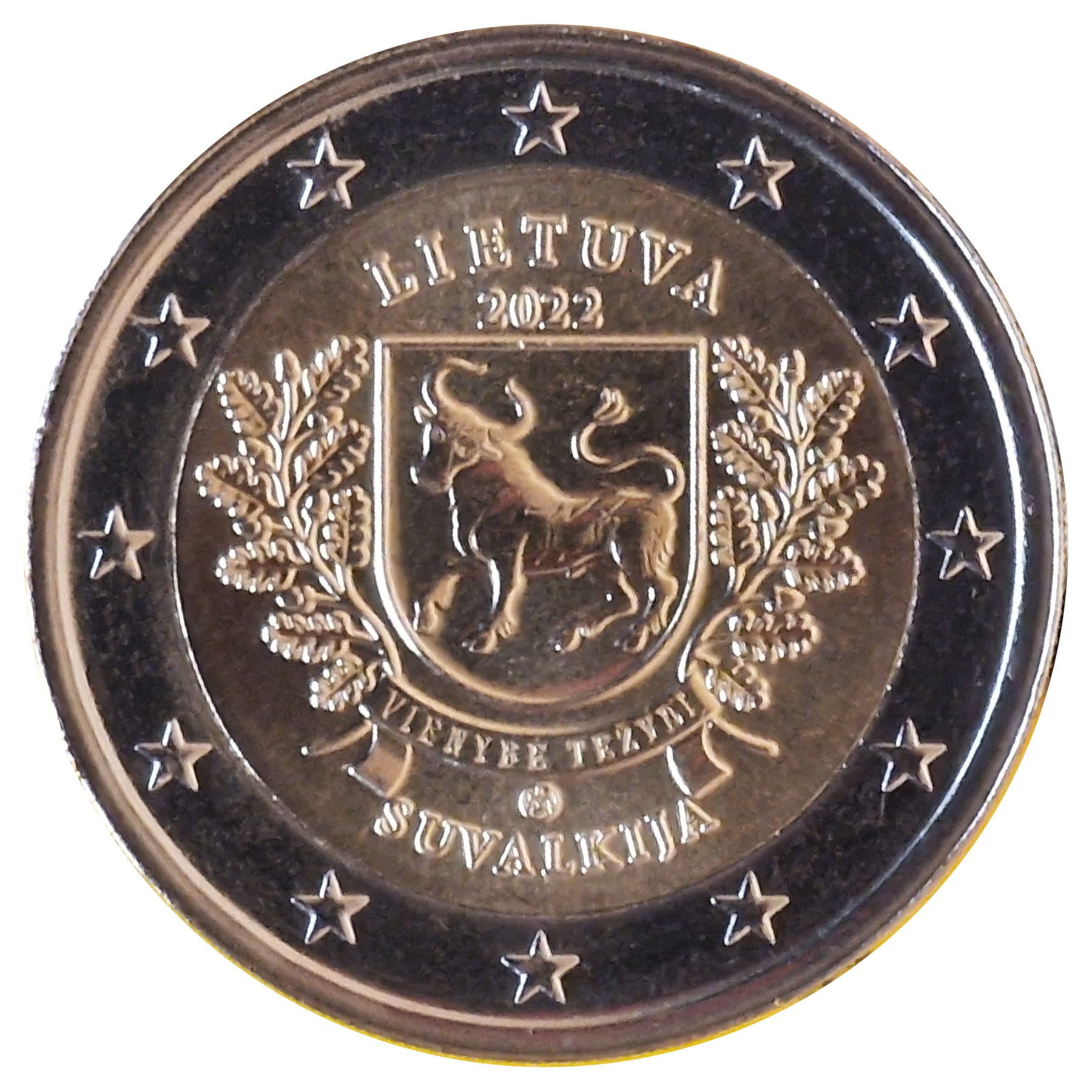 Moneta da 2 Euro Lituania 2022 Suvalkija Moneta Commemorativa UNC
