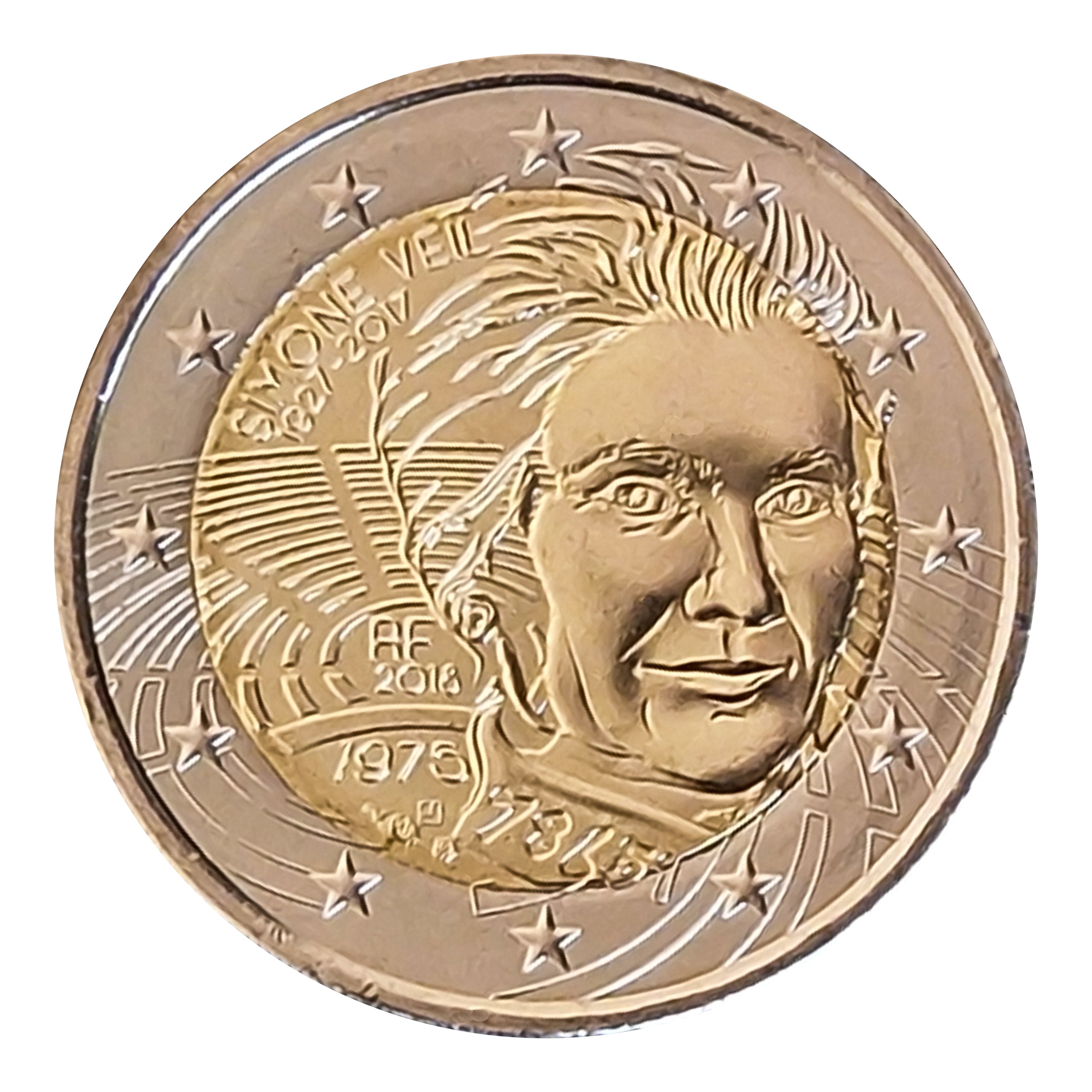 Moneta 2 euro Francia 2018 Simone Veil Moneta Commemorativa UNC
