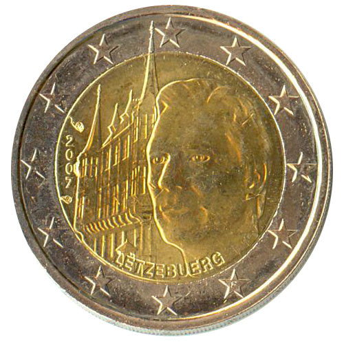 2 Euro Münze Luxemburg 2007 Großherzoglicher Palast Sondermünze UNC
