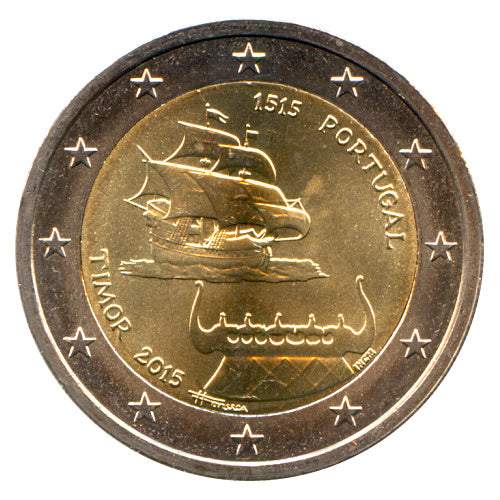 2 Euro Münze Portugal 2015 Timor Sondermünze UNC