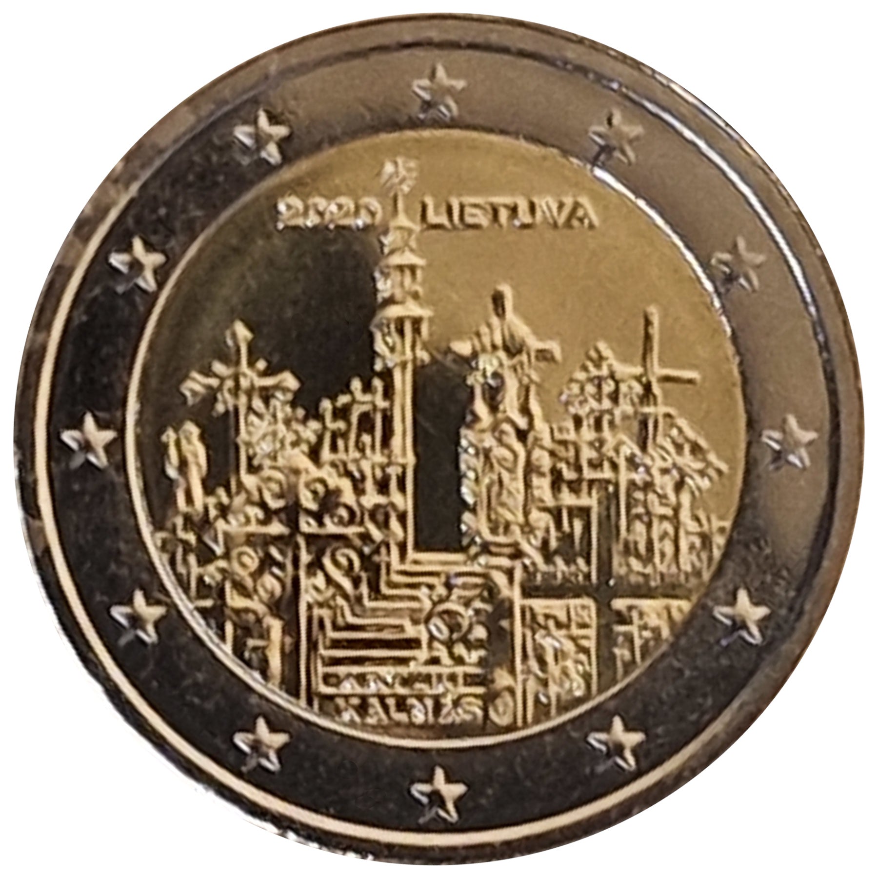 Moneta da 2 Euro Lituania 2020 Monte delle Croci Moneta Commemorativa UNC