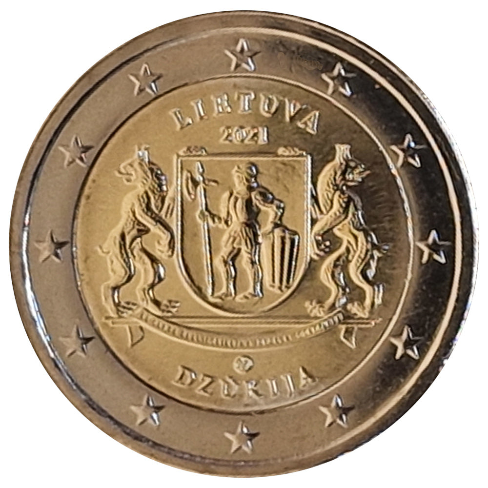 2 Euro Münze Litauen 2021 Dzūkija Sondermünze UNC