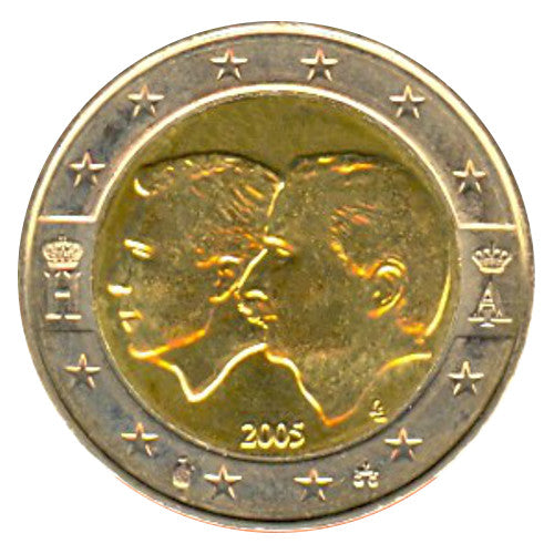 2 Euro Münze Belgien 2005 Belgisch-Luxemburgische Wirtschaftsunion Sondermünze UNC