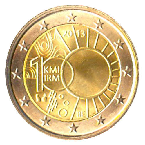 2 Euro Münze Belgien 2013 Meteorologisches Institut Sondermünze UNC