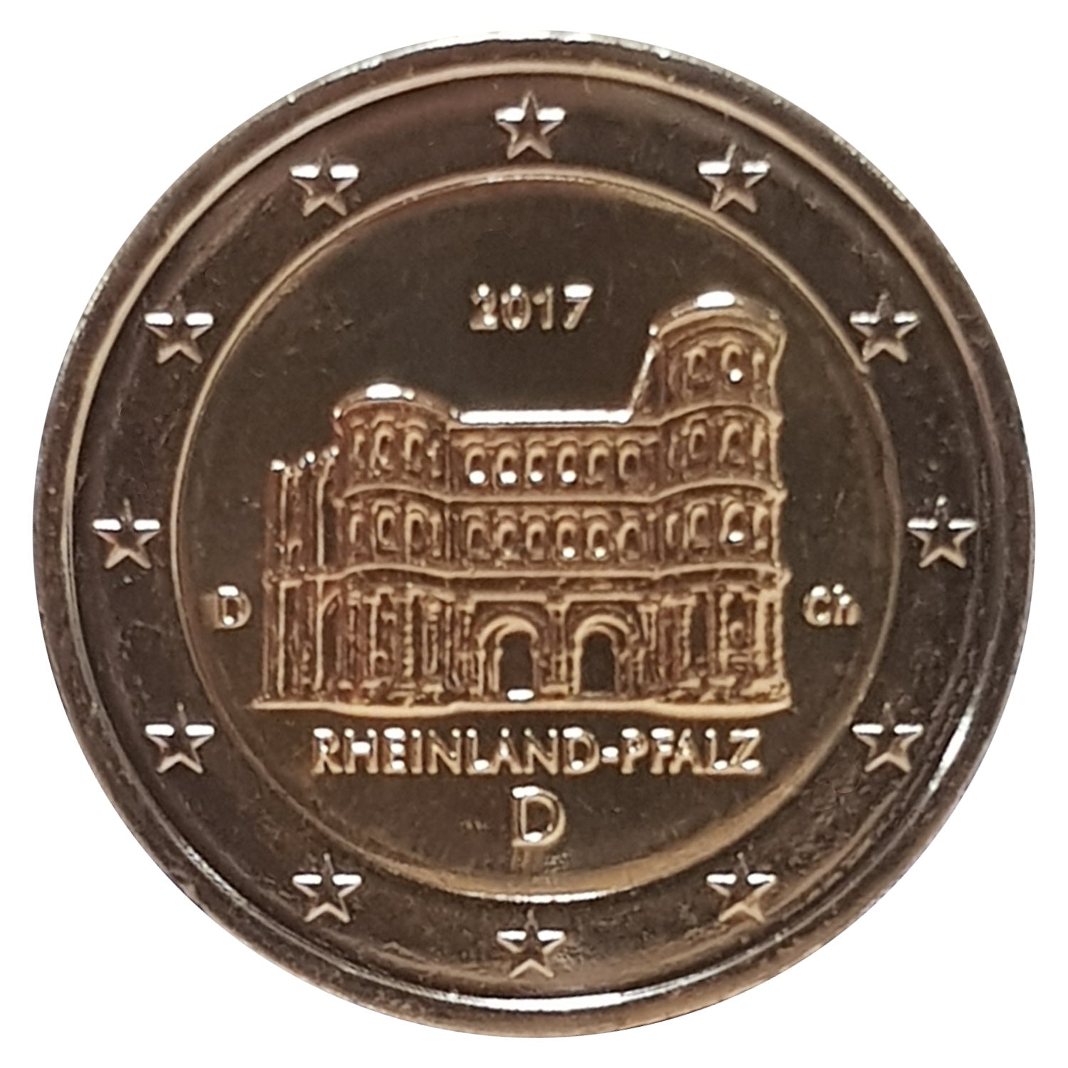 Moneta da 2 euro Germania 2017 D Renania-Palatinato Moneta commemorativa UNC