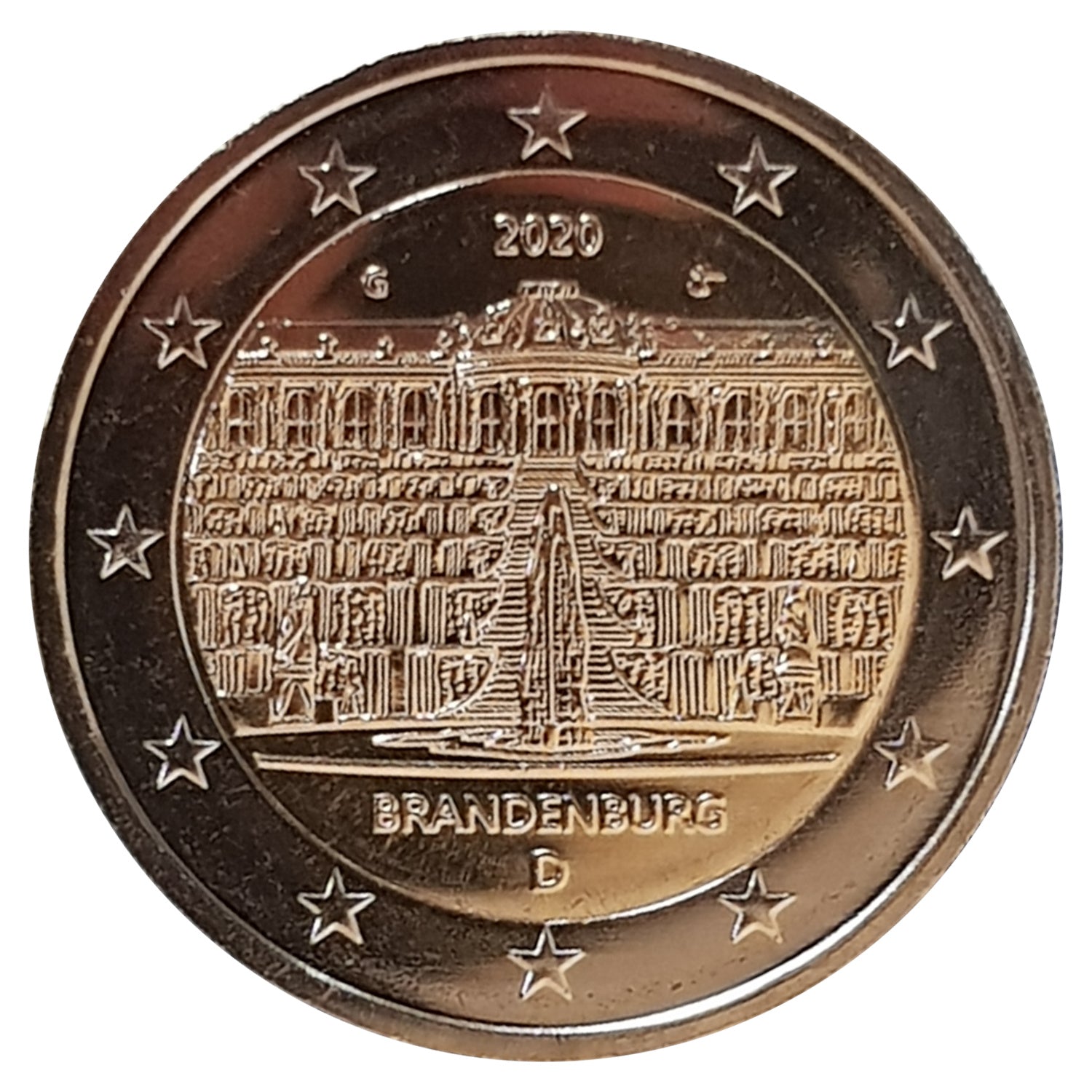 Moneta da 2 euro Germania 2020 G Brandeburgo Moneta commemorativa UNC