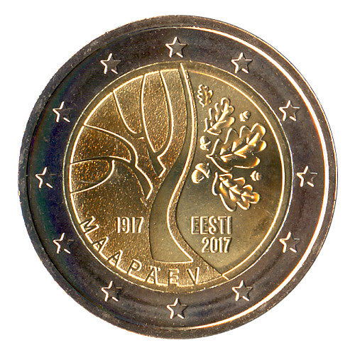Moneta da 2 euro Estonia 2017 Cammino verso l’indipendenza Moneta commemorativa UNC