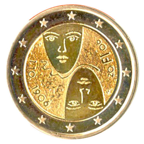 2 Euro Münze Finnland 2006 Allgemeines und gleiches Wahlrecht Sondermünze UNC