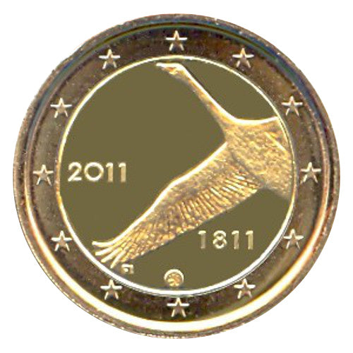 Moneta da 2 euro Finlandia 2011 Banca Nazionale Moneta commemorativa UNC