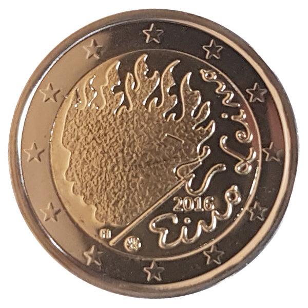2 Euro Münze Finnland 2016 Eino Leino Sondermünze UNC