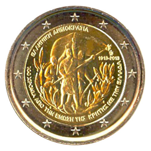 Moneta da 2 euro Grecia 2013 Creta Moneta commemorativa UNC