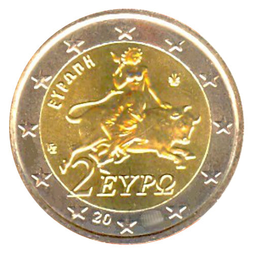 Moneta da 2 euro Grecia 2010 UNC