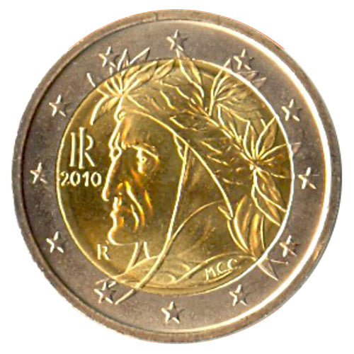 Moneta da 2 euro Italia 2010 UNC