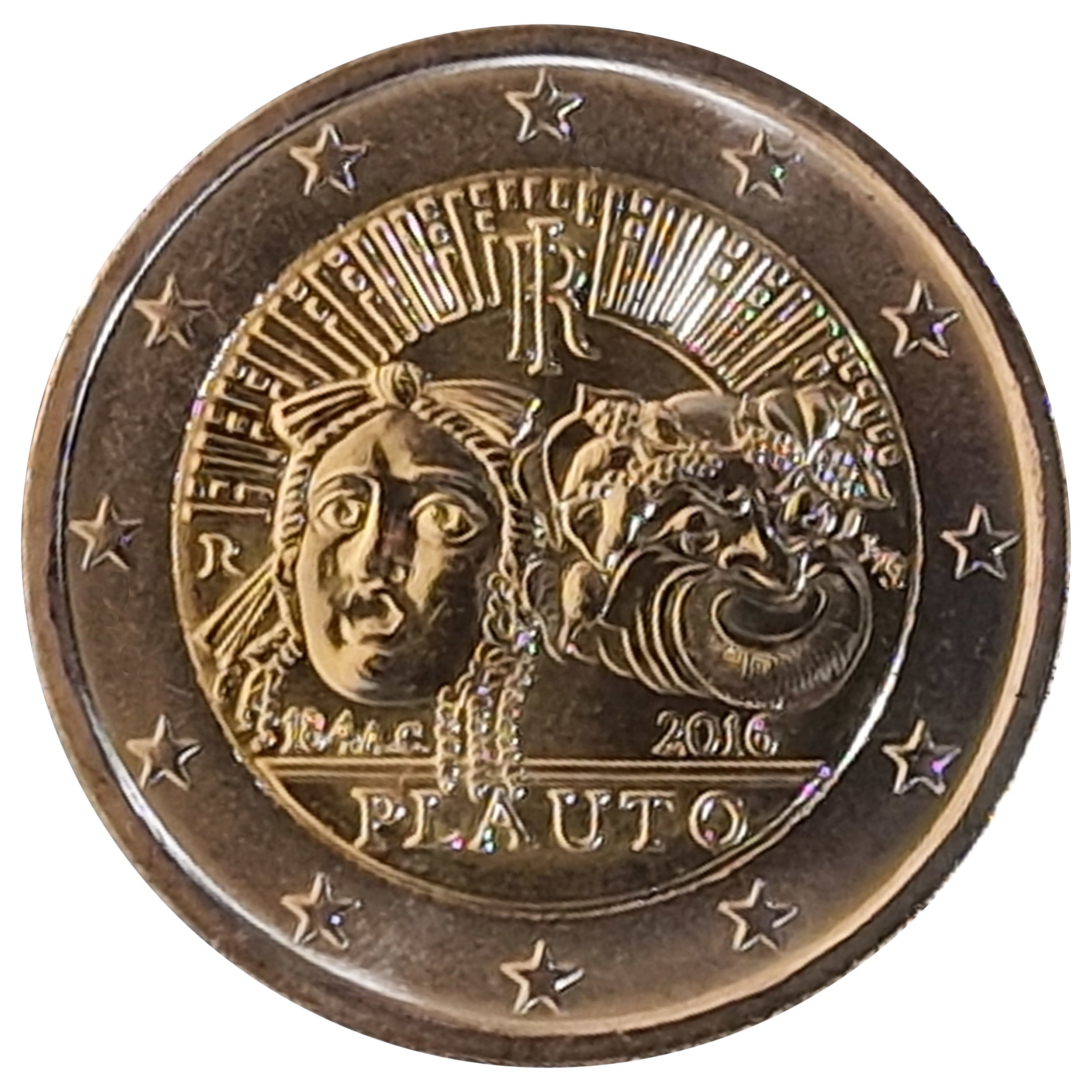 Moneta da 2 euro Italia 2016 Plauto - Plautus Moneta commemorativa UNC
