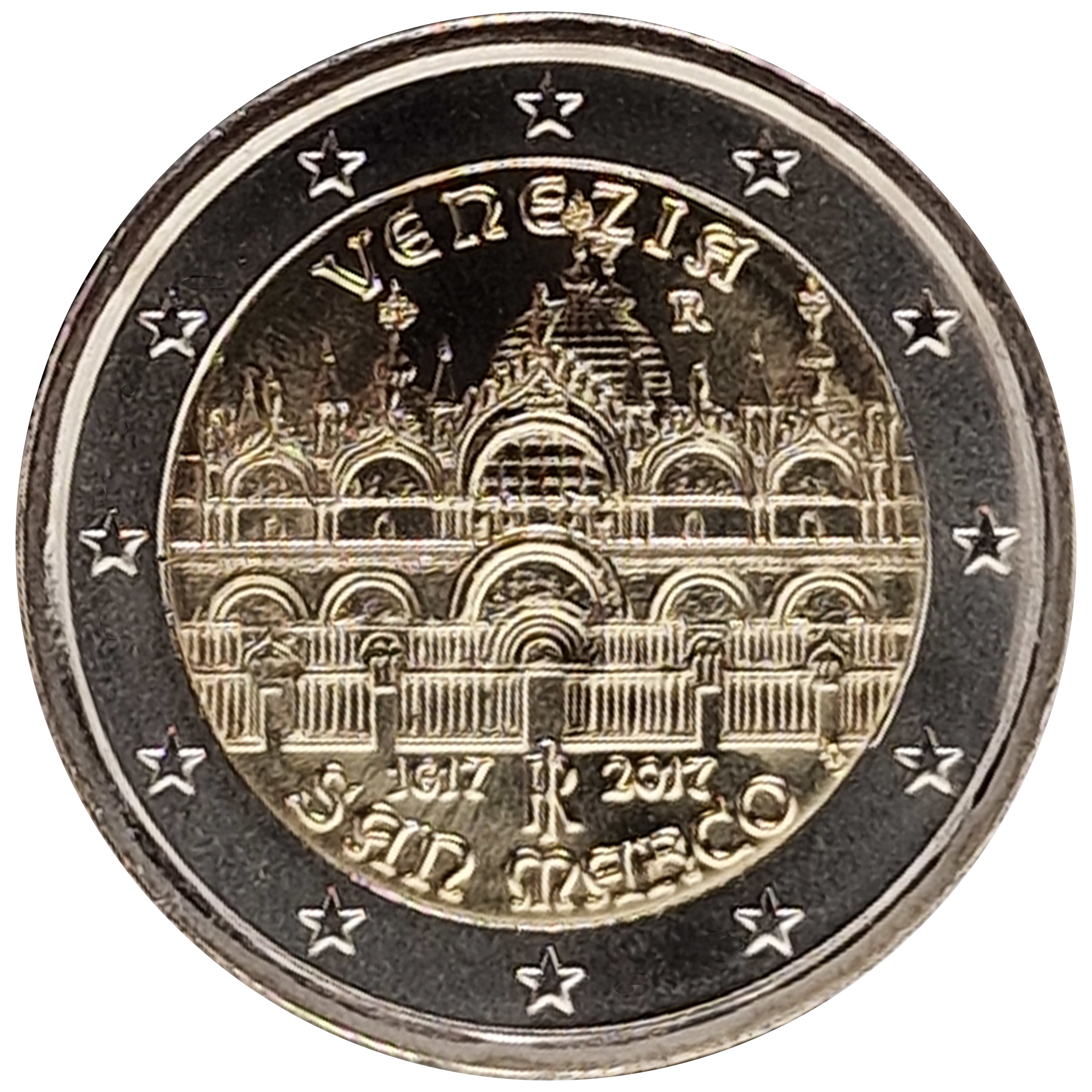 Moneta da 2 euro Italia 2017 Venezia – Basilica di San Marco Moneta commemorativa UNC