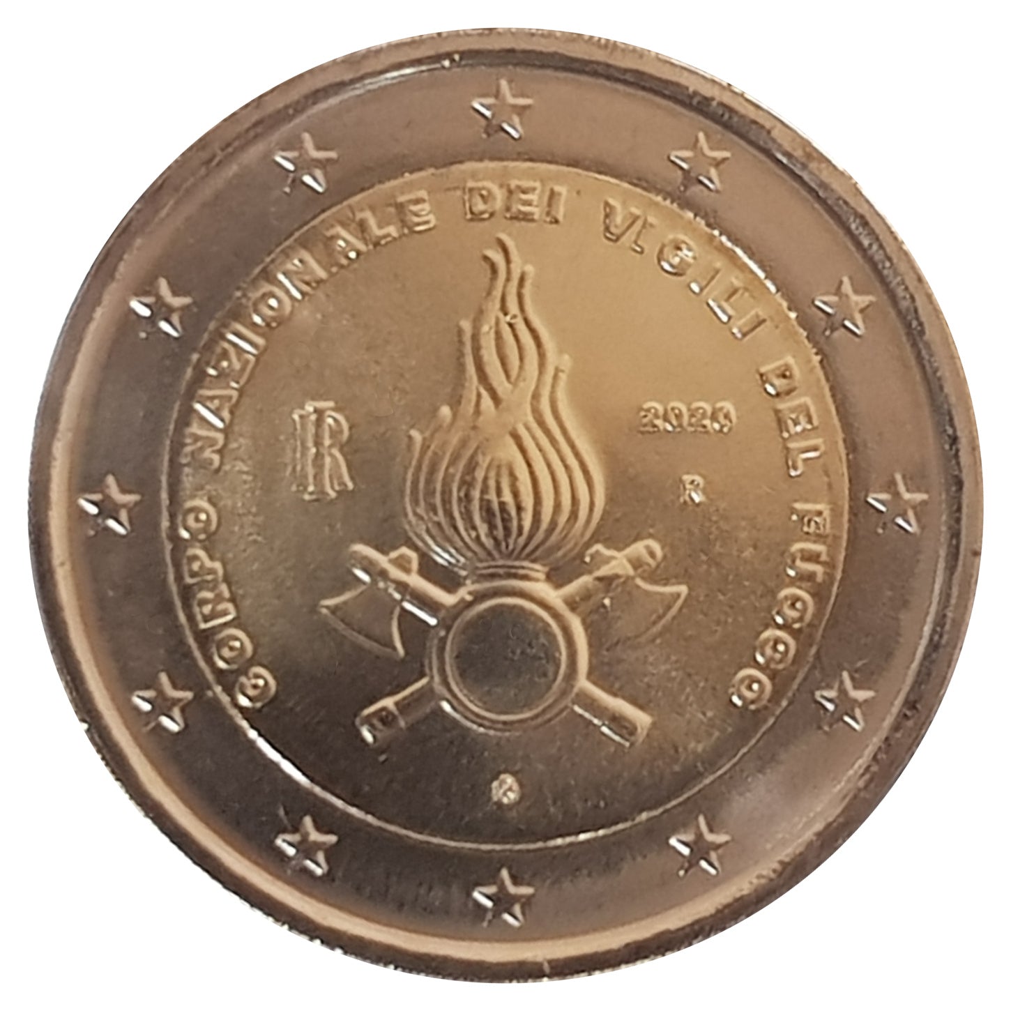 Moneta da 2 euro Italia 2020 Corpo nazionale dei vigili del fuoco Moneta commemorativa UNC