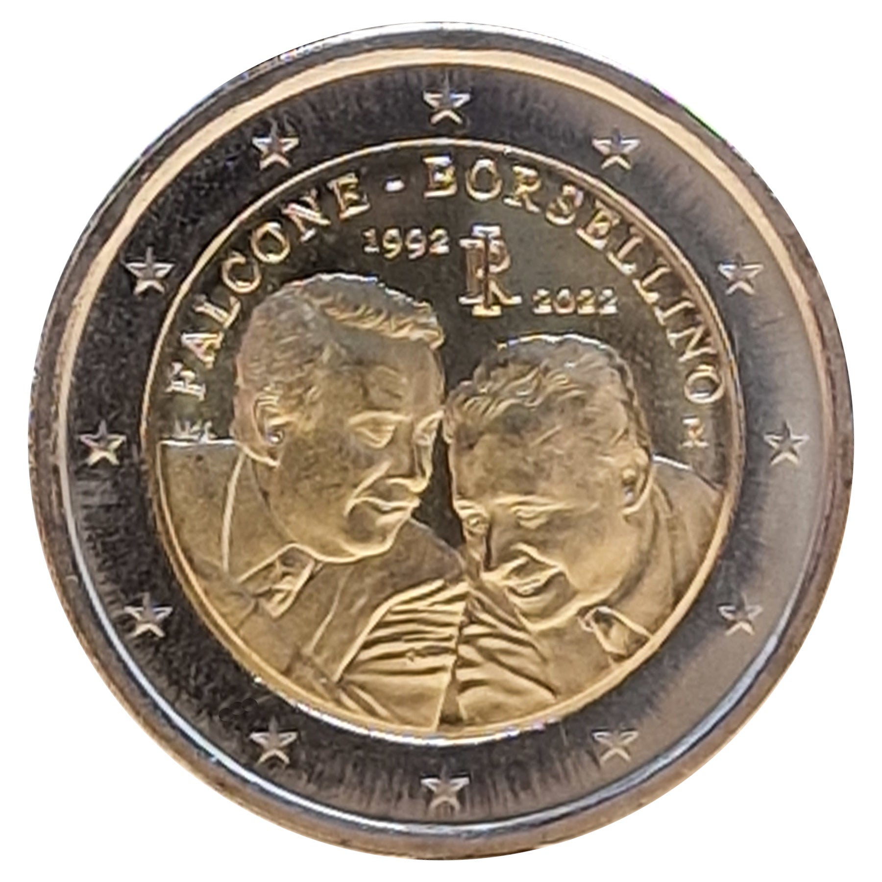 2 Euro Münze Italien 2022 Falcone & Borsellino Sondermünze UNC