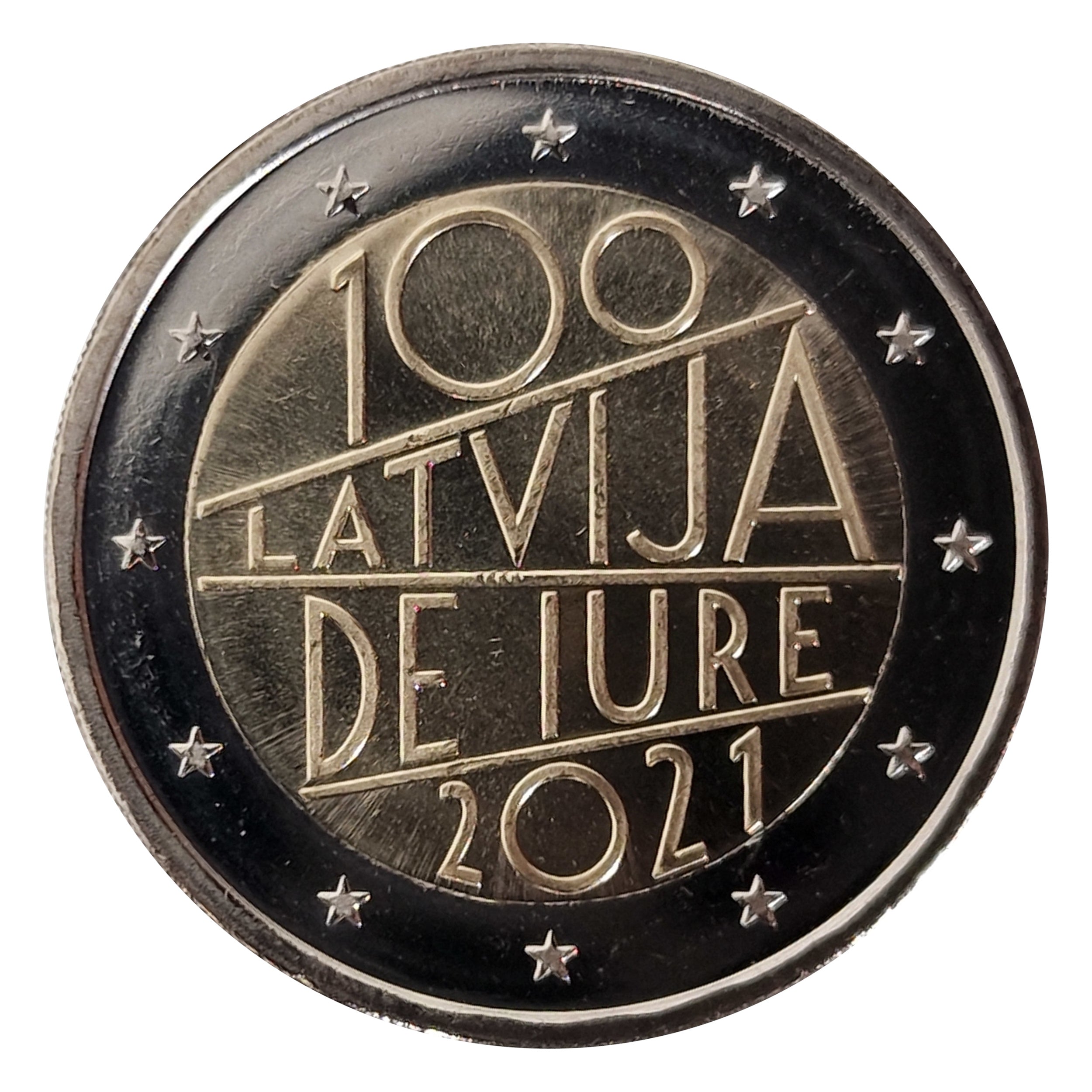 2 Euro Münze Lettland 2021 De Jure - völkerrechtliche Anerkennung Sondermünze UNC