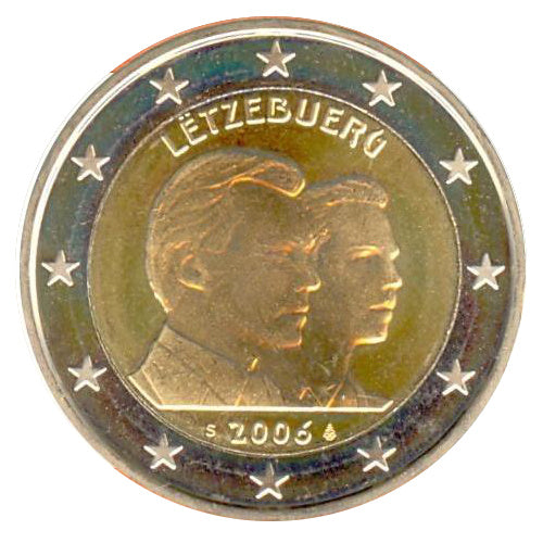2 Euro Münze Luxemburg 2006 Erbgroßherzog Guillaume Sondermünze UNC