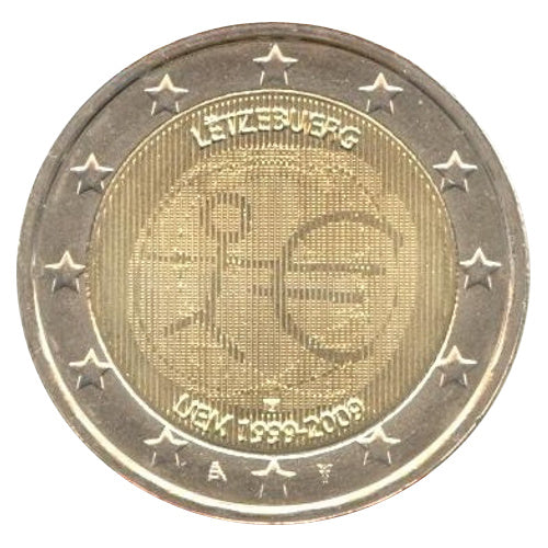2 Euro Münze Luxemburg 2009 WWU Sondermünze UNC