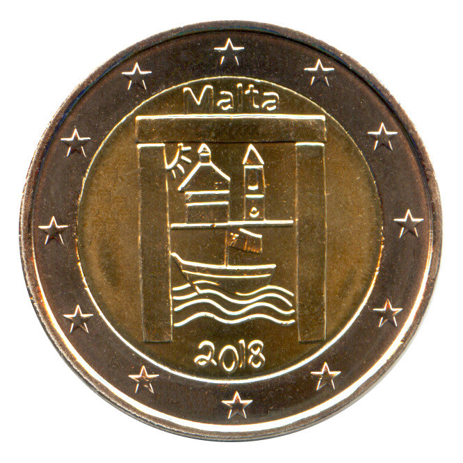 Moneta da 2 euro Malta 2018 Patrimonio Culturale Moneta Commemorativa UNC