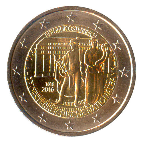 Moneta da 2 euro Austria 2016 Banca nazionale Moneta commemorativa UNC