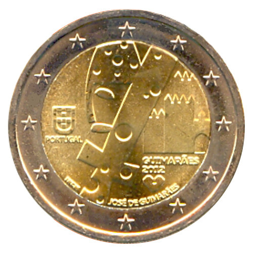 Moneta da 2 Euro Portogallo 2012 Guimarães Moneta Commemorativa UNC