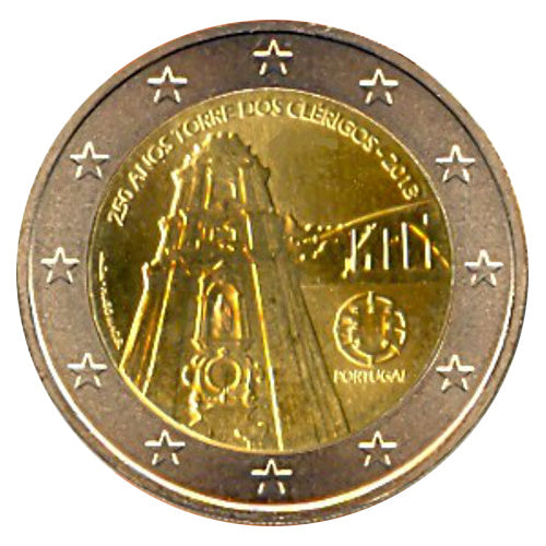2 Euro Münze Portugal 2013 Torre dos Clerigos Sondermünze UNC