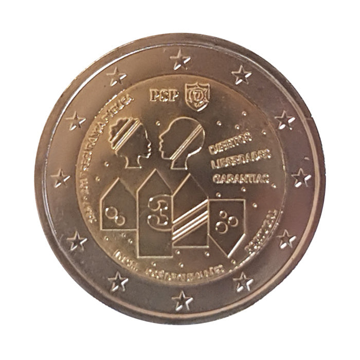 Moneta da 2 Euro Portogallo 2017 Sicurezza Pubblica Moneta Commemorativa UNC