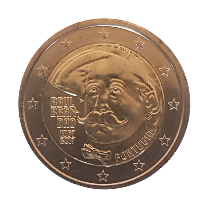 2 Euro Münze Portugal 2017 Raul Brandao Sondermünze UNC