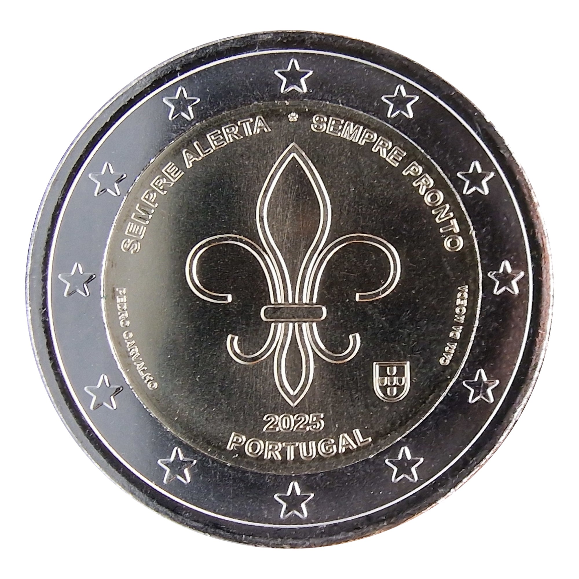 2 Euro Münze Portugal 2025 World Scout Moot - Pfadfinder Treffen Sondermünze UNC