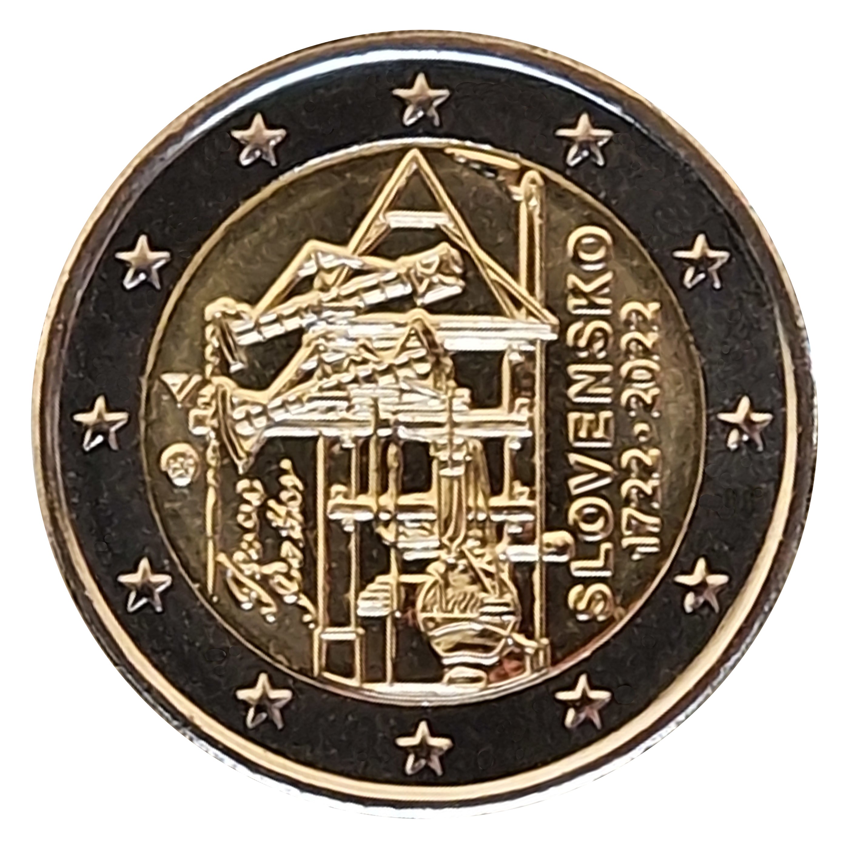 2 Euro Münze Slowakei 2022 Dampfmaschine Sondermünze UNC