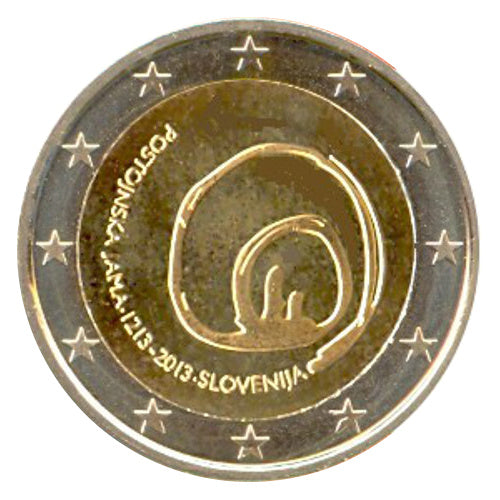 2 Euro Münze Slowenien 2013 Postojna Sondermünze UNC
