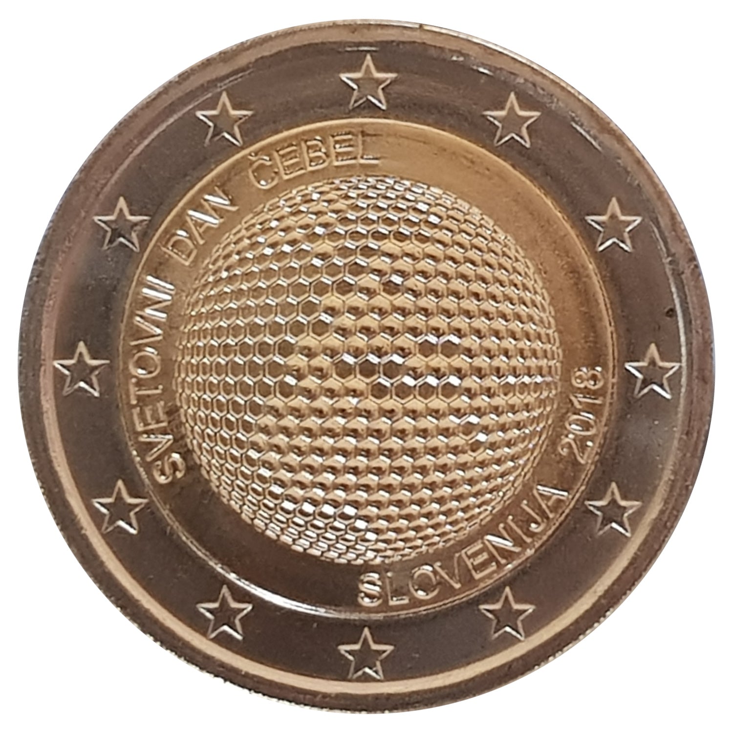 2 Euro Münze Slowenien 2018 Weltbienentag Sondermünze UNC