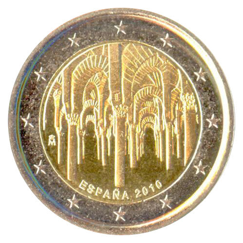 Moneta da 2 Euro Spagna 2010 Córdoba Moneta Commemorativa UNC