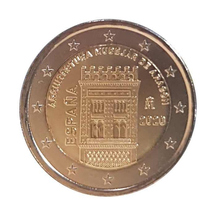 Moneta da 2 Euro Spagna 2020 Aragona Moneta Commemorativa UNC