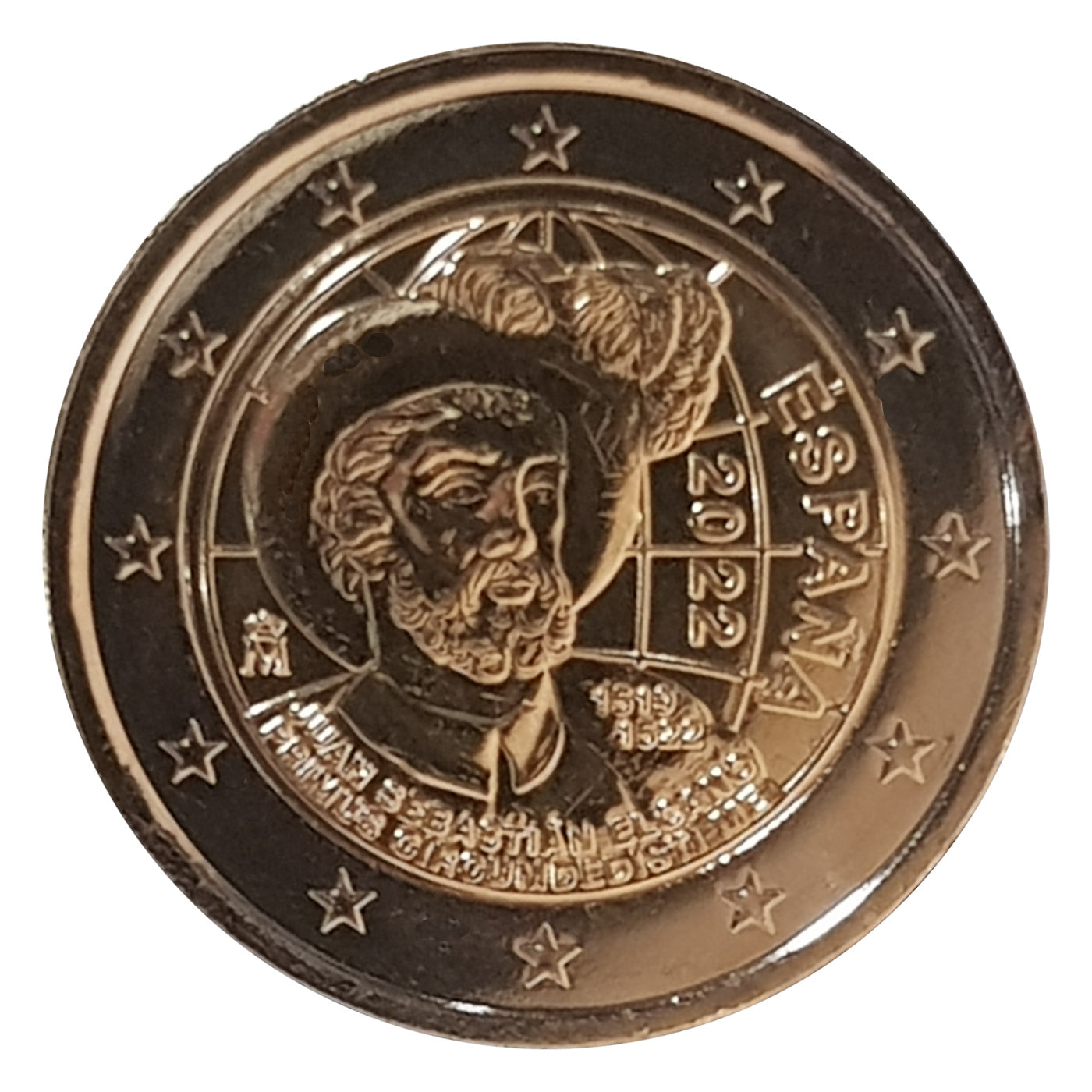 2 Euro Münze Spanien 2022 erste Weltumsegelung Sondermünze UNC