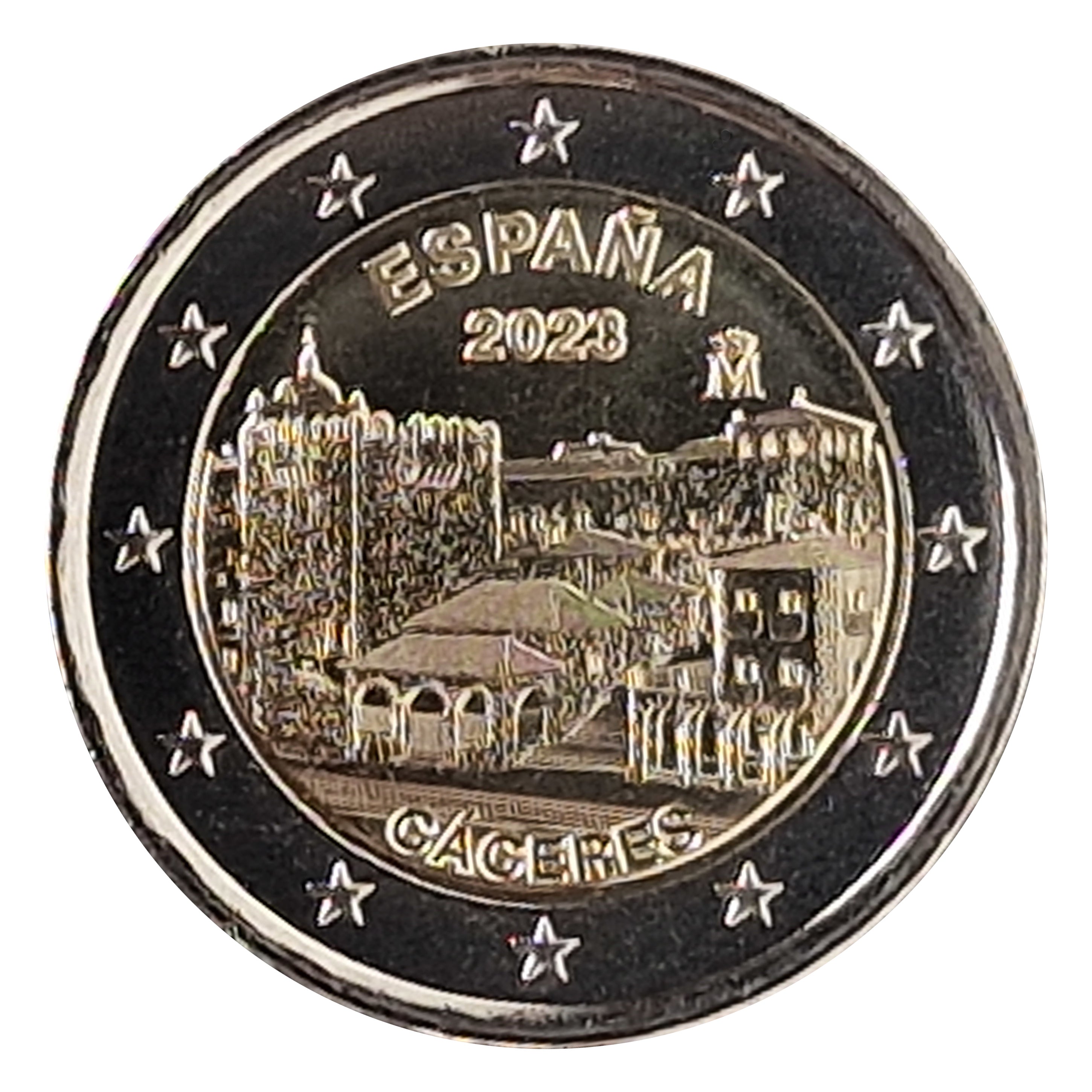 Moneta da 2 Euro Spagna 2023 Cáceres Moneta Commemorativa UNC