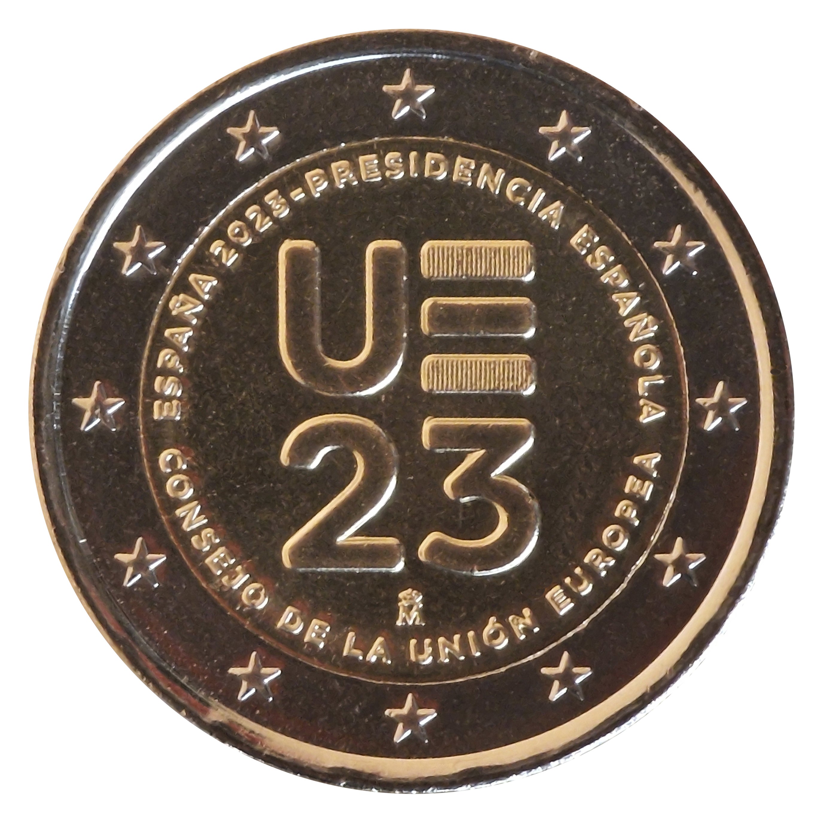 Moneta da 2 Euro Spagna 2023 Presidenza dell'UE Moneta Commemorativa UNC