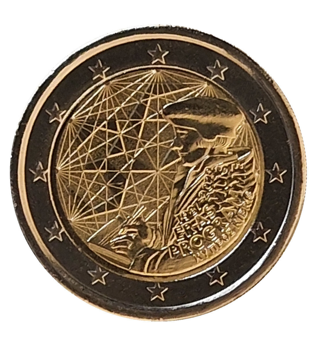 2 Euro Münze Zypern 2022 Erasmus-Programm Sondermünze UNC