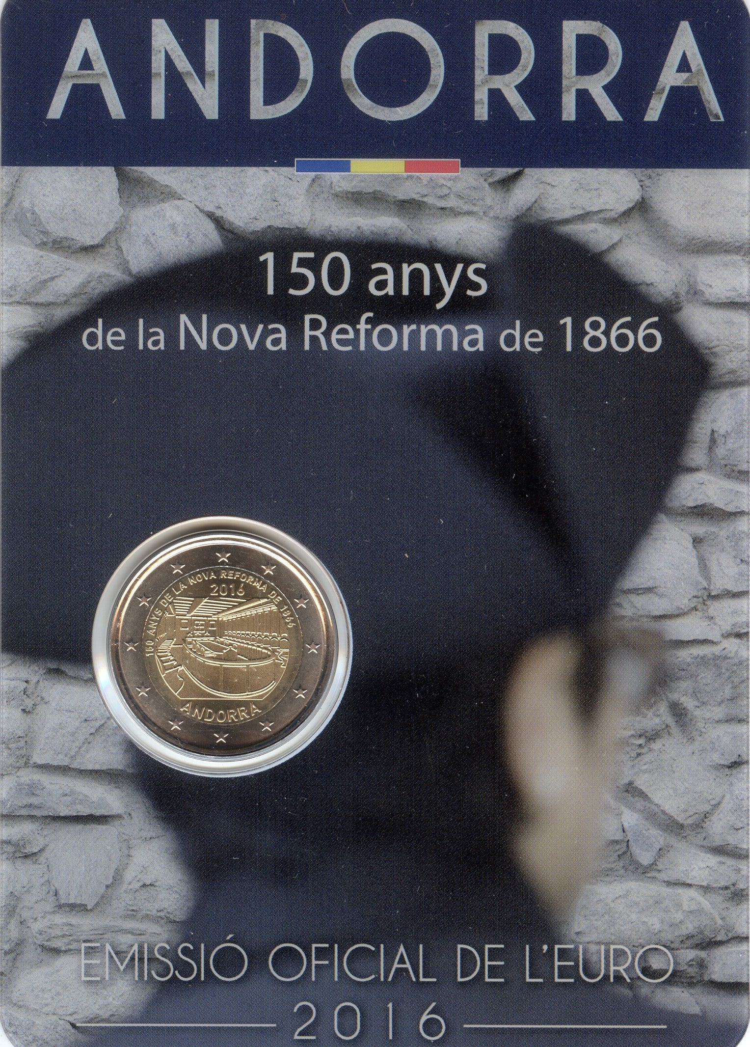 Moneta da 2 euro Andorra 2016 Nuova Riforma Moneta commemorativa UNC