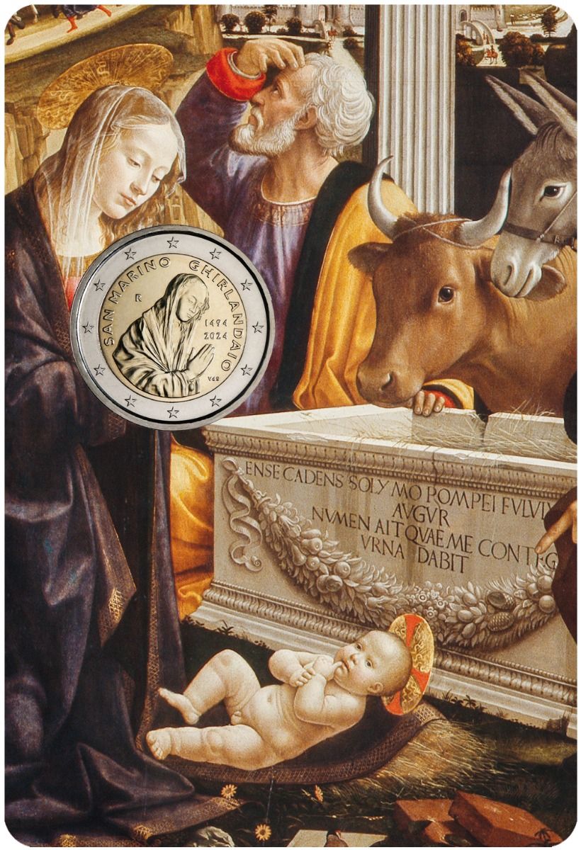 2 Euro Münze San Marino 2024 Ghirlandaio Sondermünze FDC