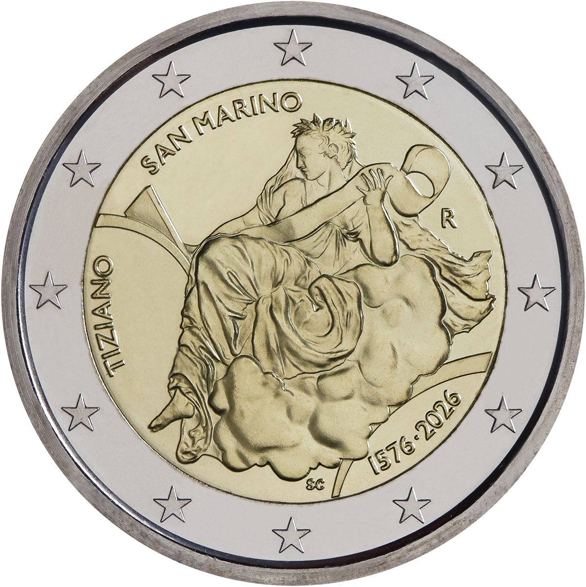 2 Euro Münze San Marino 2026 Tiziano Sondermünze FDC