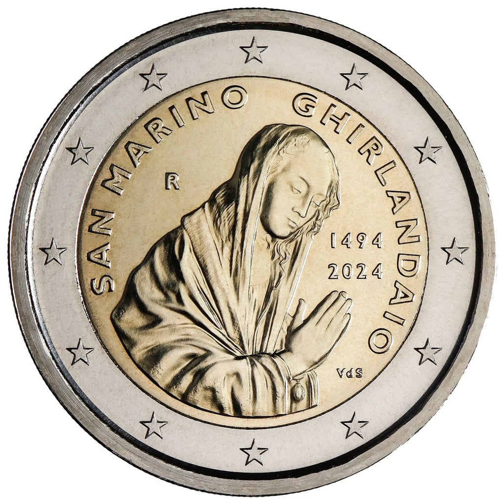 2 Euro Münze San Marino 2024 Ghirlandaio Sondermünze FDC