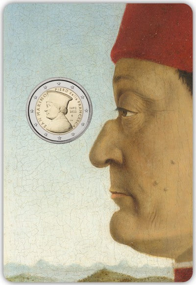 2 Euro Münze San Marino 2022 Francesca Sondermünze FDC