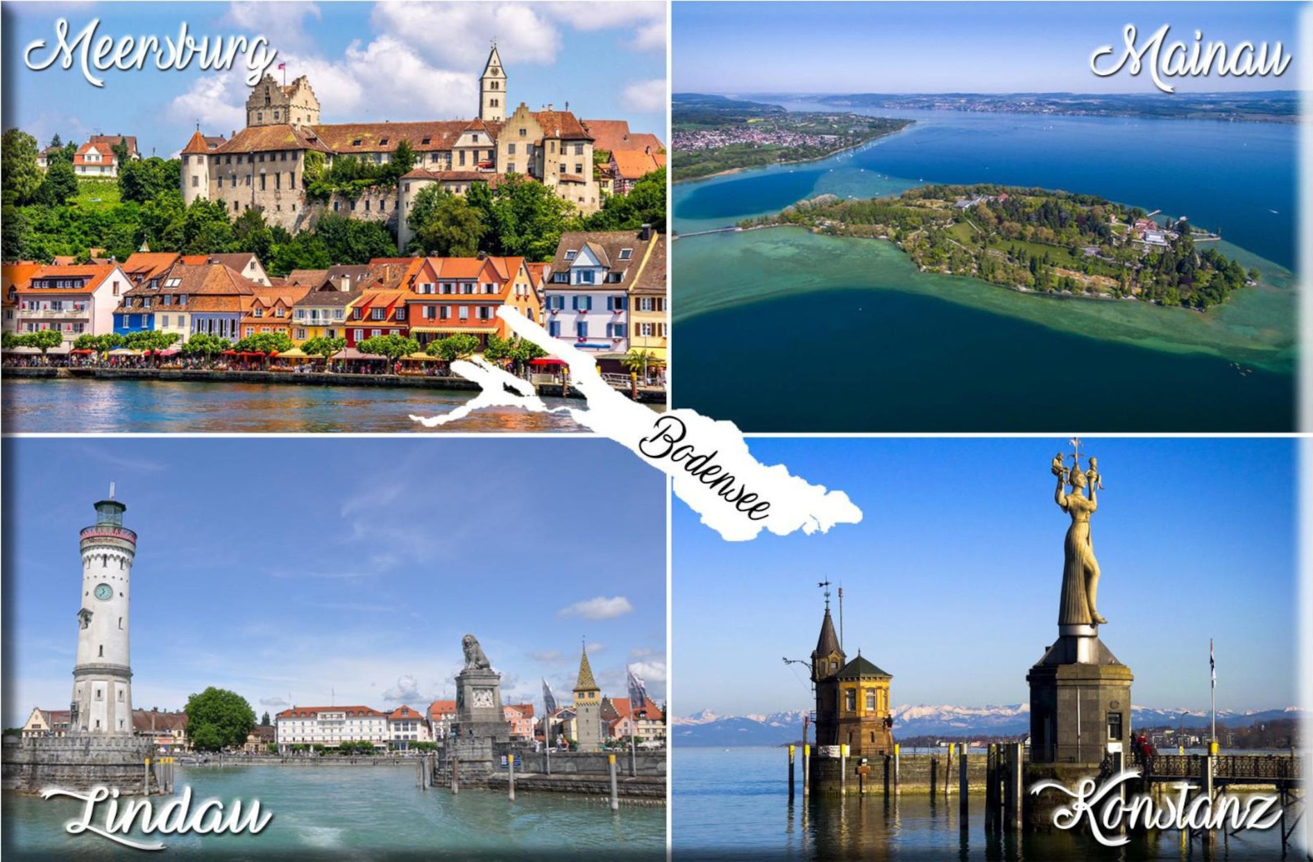 Fotomagnete Bodensee Germania – Calamita da Frigo Souvenir Magnete fotografico