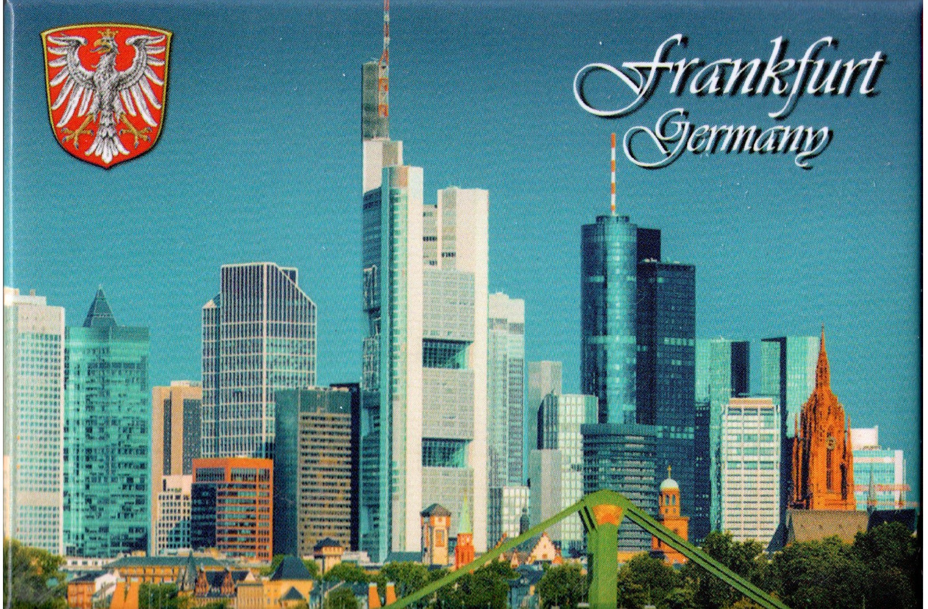 Fotomagnete Frankfurt am Main – Francoforte sul Meno Germania – Calamita da Frigo Souvenir Magnete fotografico