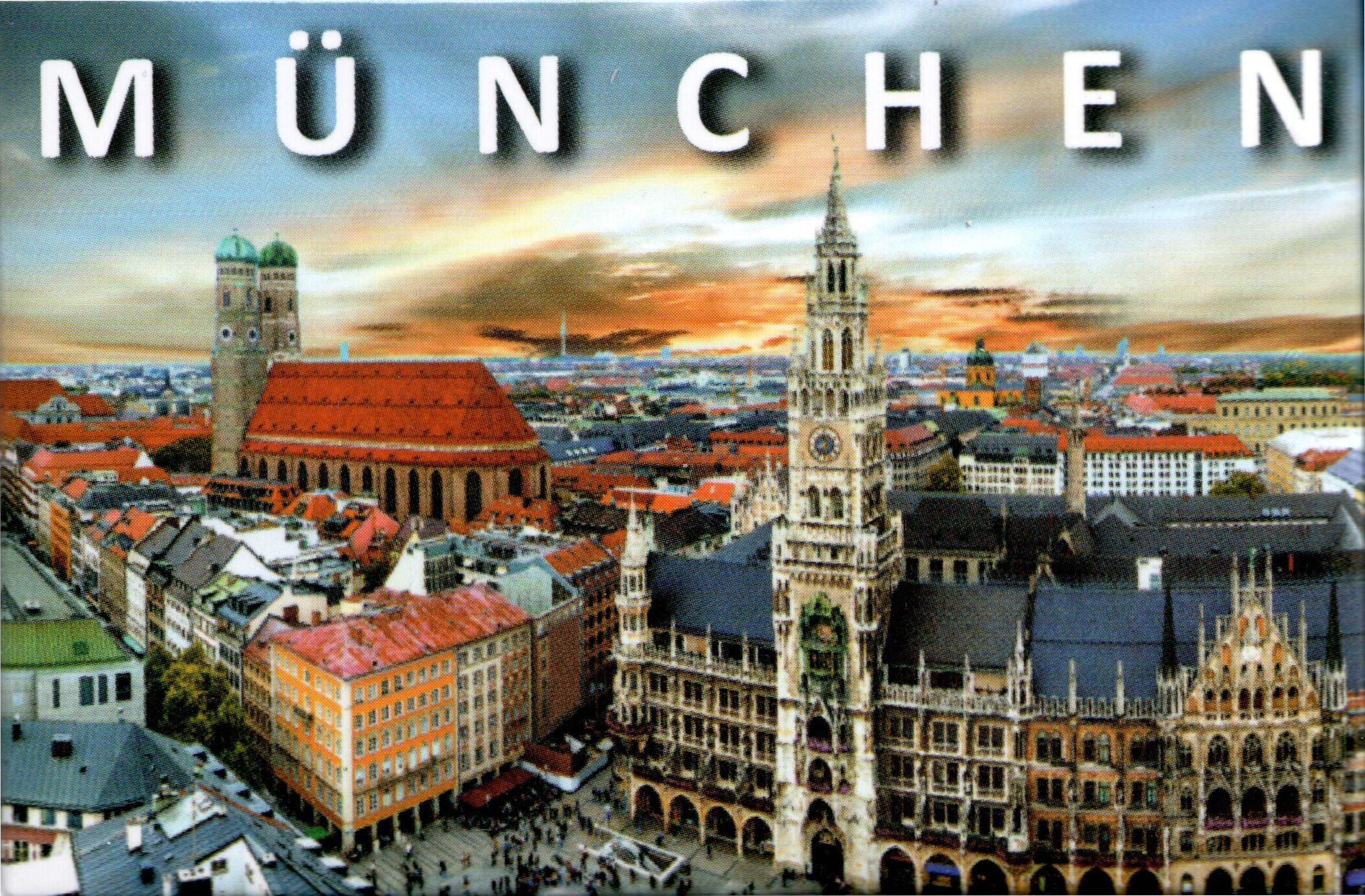 Fotomagnete München – Monaco di Baviera Germania – Calamita da Frigo Souvenir Magnete fotografico