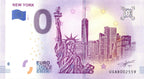 Banconota da 0 euro New York · Statua della Libertà · USA · Souvenir o zero € Biglietto