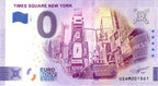 Banconota da 0 euro New York · Times Square · USA · Souvenir o zero € Biglietto